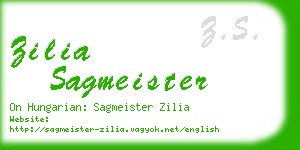 zilia sagmeister business card